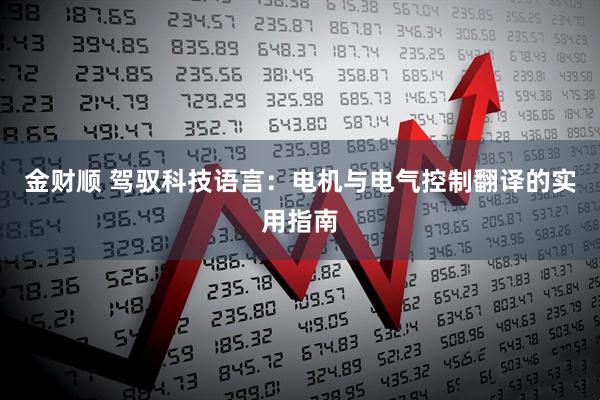 金财顺 驾驭科技语言：电机与电气控制翻译的实用指南